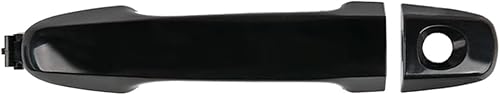 Manija de puerta exterior delantera izquierda para el lado del conductor compatible con Toyota Camry 2012-2017, color negro, sin sistema de entrada