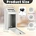 Yaocom Safe Cash Box Money Collection Metal Donation Box with Lock Wall Mount Pre Drilled Mailbox Delivery Ballot for Home Office Outdoor Self Serve Stand(White,10.2 x 5.7 x 2.8 Inch)