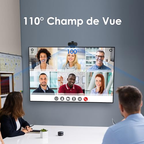 Webcam PC Full HD 1080P N21A avec grand angle 100° et micro - 3