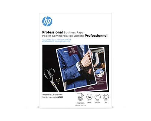 HP Professional Business Paper, Matte, 8.5x11 in, 52 lb, 150 sheets,...