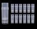 Empty Deodorant Containers Round (2.2oz, Pack of 12) - BPA Free Clear Plastic, Small Size Great for Carry-On Travel, DIY Make Your Own Deodorant, Lip Balm, Lotion Bar, Moisturizer, Heel Balm,Sunscreen