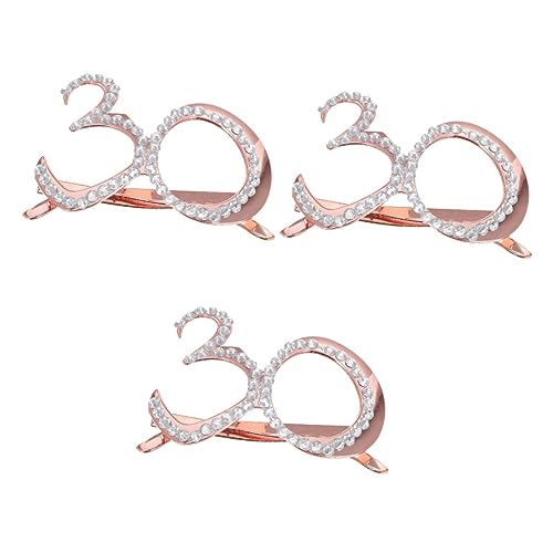TOPBATHY 3 Piezas De Gafas De Sol para Cumpleaños Vasos De Decoraciones para Fiestas Accesorios para Fotos Gafas De Luz Gafas De Sol Retro Gafas Decorativas Accesorios De