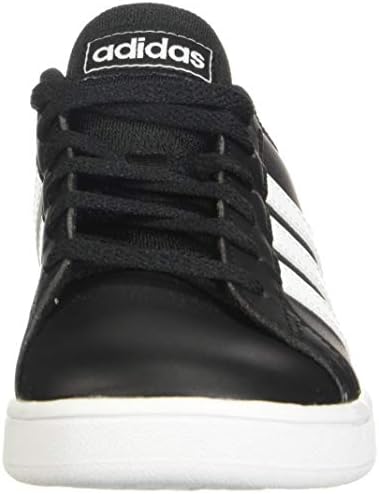 adidas Kid's Grand Court Wide Shoe, Black/White/White, 3.5 W US Big Kid | Image 1