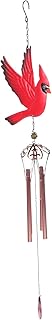 Yardenfun Pássaro Sino Carrilhão De Vento Decoração De Casa Vintage Decoração De Japandi Decoração Vintage Metal Música Sino De Vento Feng Shui Sino De Vento Vidro Sino De Vento De Jardim