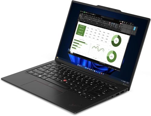 Image of Lenovo ThinkPad X1 Carbon Gen 13 Aura Edition, Intel Ultra 7 258V (Beats U7 165), 14 inch 2.8K (2880 x 1800), OLED, AG /AR, 32GB DDR5, 2TB SSD Gen 5, 1080p IR Camera, WiFi 7.0, Win 11 Pro - Black