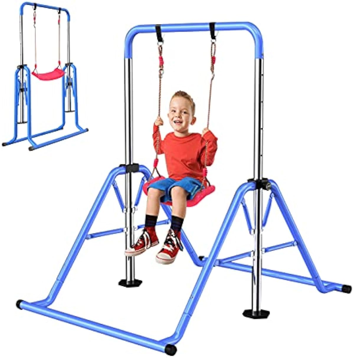 激安 ビジネス 鉄棒 室内 屋外 子供用 折りたたみ 5段高さ調節可能 鉄棒ブランコ 子ども用 鉄棒練習 体育 運動 ぶら下がり鉄棒 おりたたみ式 多機能 てつぼう 耐荷重 150kg オンラインストア在庫 Www Littleshopp Com