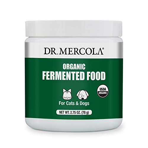 Dr. Mercola Organic Fermented Food for Cats & Dogs, 2.75 oz. per Container (78g), Non GMO, Gluten Free, Soy Free, USDA Organic