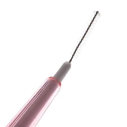 Miniatura 4 de EXCEART Cepillo interdental, cepillo interdental, cabeza de hilo dental, cepillo de higiene dental, herramienta de limpieza dental (rosa, 0.024 in)