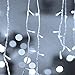 Luci Stringa All'aperto Natale Halloween Garden Party Tenda Ghiacciolo Luce LED *3* (Emitting Color : Warm White, Wattage : 50 leds 5m)