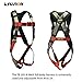 Madaco Roof Construction Fall Protection Full Body Industrial Safety Harness Internal Shock Absorbing 6FT Lanyard Kit Size M-XXL ANSI OSHA Max I