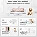 Nuscen Baby Scale & Pet Scale with 60cm Tray, 330lb-150kg Digital Scale for Newborn, Puppy, Cat, Dog & Adult, Includes Tape Measure, Puppy Collar & Record Card, Hold/Tare Function,5 Unit conversions