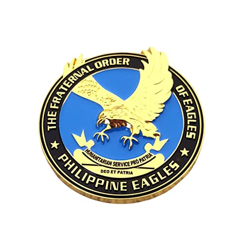 Image of Eagle Car Emblem, 3D Philippine Eagle Stickers for Auto Bumper Window, Zinc Alloy Metal Badge Decal with 3M Strong Adhesive, Vehicle Decoration Accessories Universal for Truck, SUV, RV