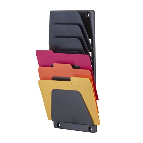 Officemate Wall File Holder, Letter/Legal, 7 Pockets, Black (21505) by Officemate - Image 2
