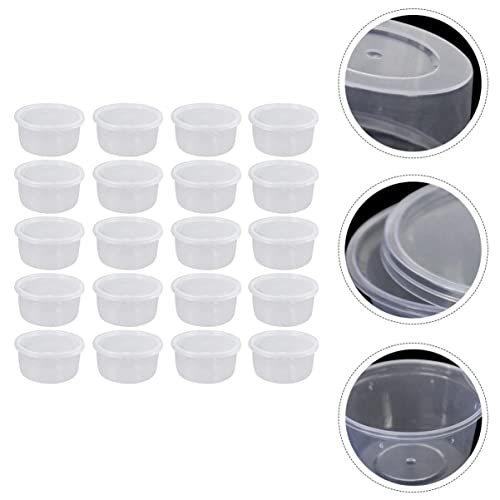 Mipcase 60 Pçs Tartaruga Lagartixa Redonda Portátil Para Alimentação De Anfíbios Transparente Mini G