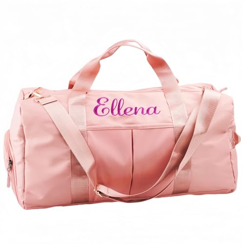 Personalized Embroidered Duffle Bag for Women – Custom Name Weekender Bag, Travel Gym Bag with Initials, Bridal, Bachelorette & Honeymoon Gift