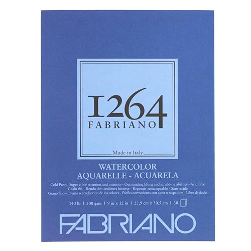 Fabriano 1264 Watercolor Pad Bright White