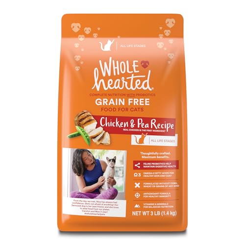 WholeHearted Grain Free Chicken Formula Dry Cat Food 3 lbs.