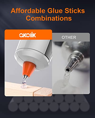 Akolik 50W Mini Hot Glue Gun, Anti-Drip Fast Preheating Mini Glue Gun Kit With 30 Pcs Glue Sticks For Diy, Arts & Craft, Home Repairs, And Decorations 50W #TOP4