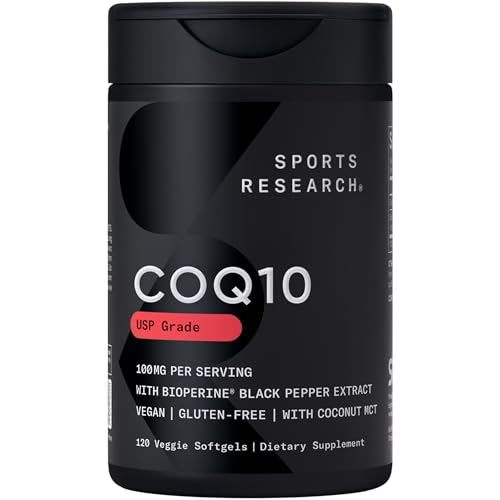 Sports Research CoQ10 100mg with Coconut Oil and BioPerine