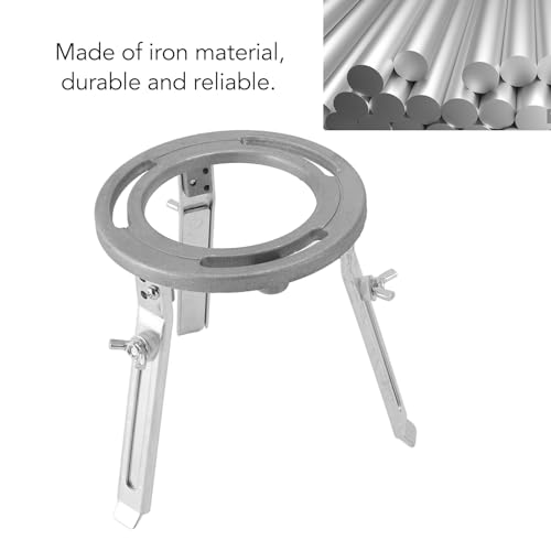 Laboratory Tripod Stand, Adjustable Iron Heating Support Stand for Chemistry Lab Education 5.9 to 8.7in Height 4.7in Outer Diameter 1 Set