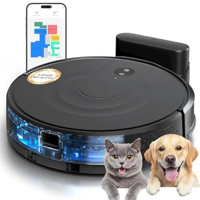 Seyanke Robot Vacuum and Mop Combo, 9000Pa Robo...