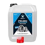 5 LITER KANISTER: Der ökologisch sinnvolle 5 Liter Kanister kommt mit einem praktischen Abfüllventil zum Umfüllen des Felgenreinigers in eine geeignete Sprühflasche. Wir empfehlen hierfür unsere 1 Liter Felgenreiniger Sprühflasche mit der Artikelnummer: G1905007.