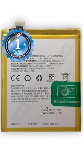 Image of Original BLP631 Battery for Oppo F5, F3, A77 CPH1723 / CPH1727 / CPH1609 / CPH2339 Battery with 1 Year Warranty**** (N261)