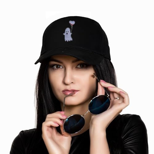 Image of Embroidered Baseball Cap for Women Men Adjustable Baseball Hat Black Baseball Cap Trucker Hat