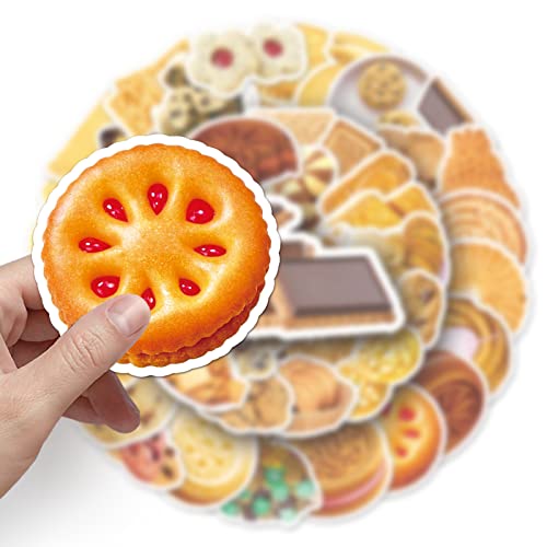 AFFOTO Cookies Stickers for Laptop (50 PCS),Gift for Children Teens Adults Girl Boys,Waterproof Stickers for Water Bottle,Cookies Vinyl Stickers for Scrapbook,Skateboard,Bike,Phone,Dairy - Image 2