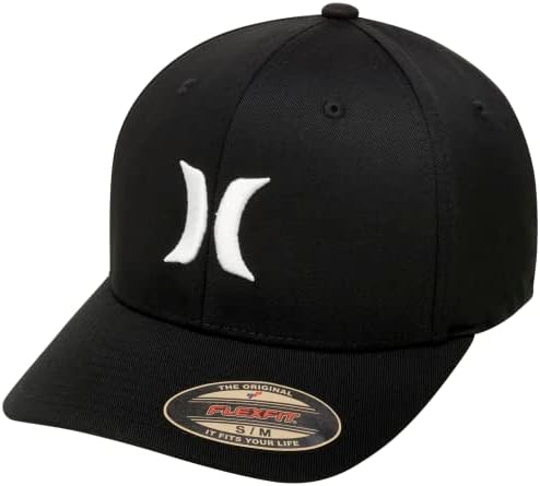 Hurley Mens Baseball Cap Moisture Wicking Flexfit Fitted Hat for Men