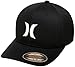 Hurley Men's One And Only Black Flexfit Hat