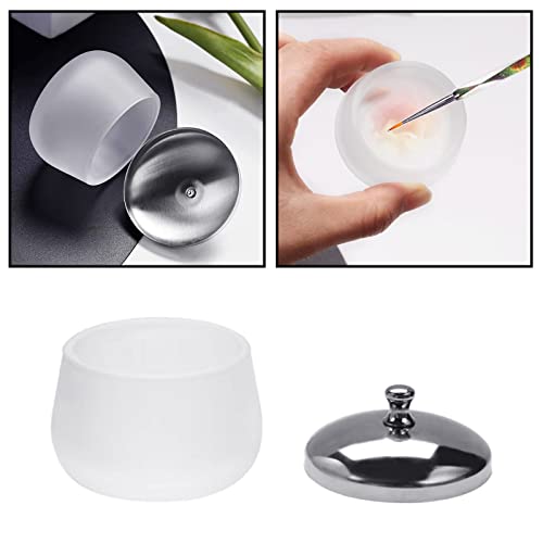 Vaso dappen de cristal mate para arte de uñas miniatura 2