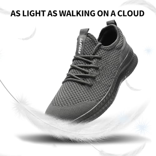 Image of Men's Walking Running Shoes Slip On Sneakers Non Slip Athletic Sports Tennis Fitness Casual Workout Gym Shoes Lightweight Trainers Fashion Soft Comfortable Shoe