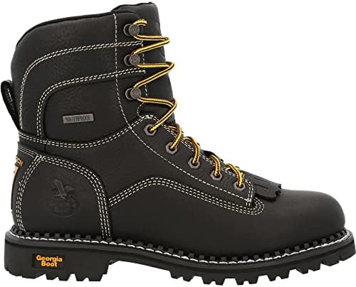 Georgia Boot Women's Loggers Industrial Boot, Black, 9 | Image 6