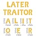 21 Pieces Goodbye Party Decorations Traitor Banner Going Away Balloons Farewell Office Party Supplies for Going Away Farewell Retirement Job Change Relocation Quitting Party Decoration (Gold)