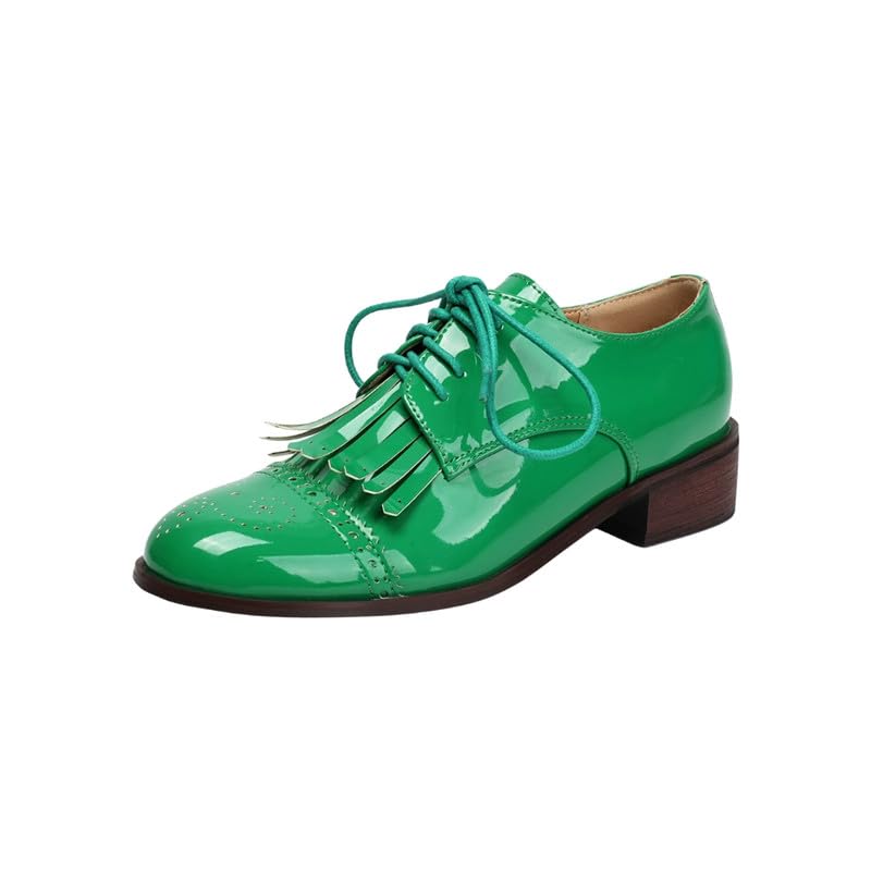 Lace-Up Flower Shoes for Women Low-Heeled Solid Color Footwear with Rubber Sole-image-23