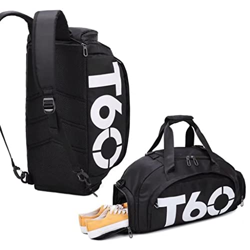Bolsa Mala T60 Academia Bagagem Viagem de bordo bolso impermeável estilosa e com compartimento separ