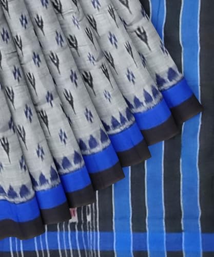 Image of Nuapatna Cotton Saree of Odisha Ikkat Orissa Traditional Handloom Sari | Bomkai | Pata | Nuapatana | sambalpuri saree | khandua patta sare | without Blouse S9