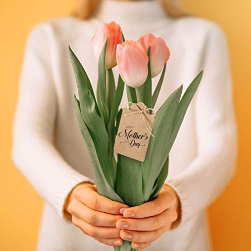 Primbeeks 200Pcs Premium Gift Tags, Double-Sided Available Kraft Paper Price Tags With 200 Root Natural Jute Twine, Craft Tags Labels Treats Tags For Wedding Christmas Day Thanksgiving #TOP6