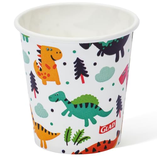 Glad for Kids Dinosaur Disposable Paper Bath Cups, 3 Oz, 100 Count - image 3