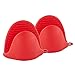 1 Paire de Gants de Cuisson pour Four à Micro-Ondes Gants pour Four à Haute température, étui en Silicone Anti-brûlure (Color : Red)