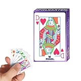 Moses. Let’s Play Mini-Spielkarten – kompakter Kartenspiel-Klassiker für unterwegs & Spieleabende, Neon-Design, Karten-Set für Kinder & Erwachsene ab 6 Jahren, 2–6 Spieler