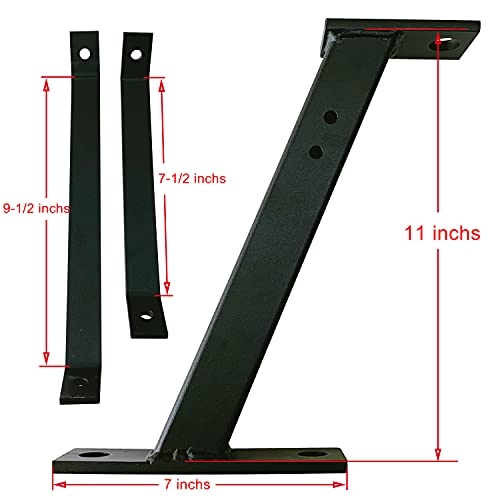 Fivepine Lawn Mower Trailer Hitch Riding Mower Garden Tractor Hitch Fit For John Deere/Cub Cadet/Husqvarna/Craftsman -Raise 11 Inches #TOP5