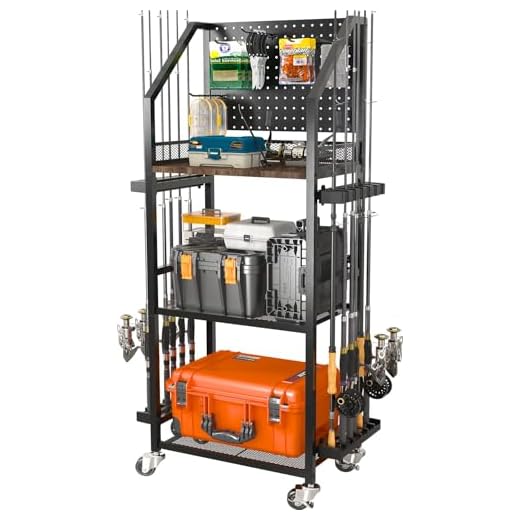 SOYEEZE 3-Tier Fishing Rod Holder