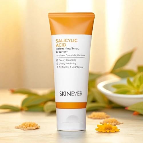 Image of Salicylic Acid Face Cleanser for Acne Prone & Oily Skin – Exfoliating Face Wash Scrub for Blackheads & Pores – 75ml
