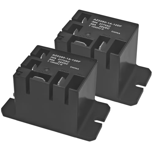 Image of 93849 Water Heater Relay Kit (2-Pack) - 12VDC 30A SPST Replacement for RV DSI Water Heaters - Compatible with AZ2280-1A-12D, Use for Whirlpool EET171ETWR0, GEQ9858JQ0 et