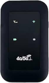 H806 Hotspot WiFi Móvel Portátil Roteador 4G LTE Internet Alta Velocidade Display LED Multifuncional com Cartão SIM Inserido Longa Autonomia Suporta 10 Usuários para Viagens de Carro e Negócios