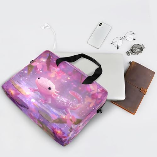 Maletín para Laptop con diseño Axolotl rosado miniatura 7