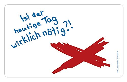 Tabla de cortar con texto "Der heutige Tag" de Rannenberg & Friends