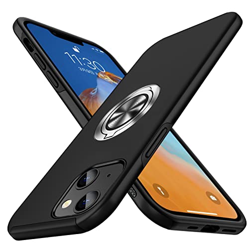 �yWYEPXOL�ziPhone 13 mini �p �P�[�X �����O�t�� �ϏՌ� tpu pc ��d�\�� �S�ʕی� ��̌^�X�}�z�P�[�X �A�C�t�H��13mini �P�[�X �Ռ��z�� �V���R�� 360°��] �X�^���h�@�\ �y�� ���^ �ԍڃz���_�[�Ή� �ČRMIL�K